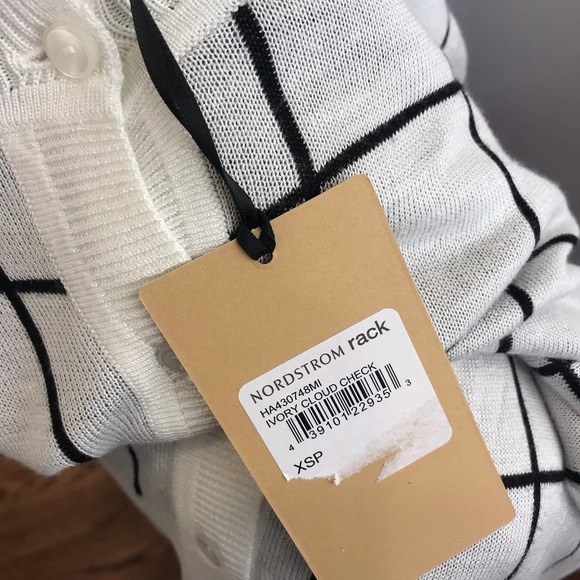 NWT Halogen Ivory Button Up Cardigan Sweater XSP - Picture 9 of 9